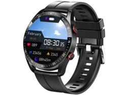 Smartwatch Yizhood Hw20 1.28 Inch Llamada Bluetooth Monitor De Salud Ip67 Impermeable (android Y Ios - Negro)
