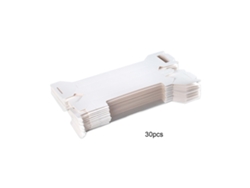 Caja expositora octogonal transparente, 30 unidades, para fiestas y bodas.