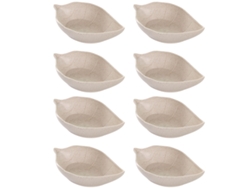 Juego de 8 platos laterales en forma de hoja - 11,5 cm MEOIRUERY