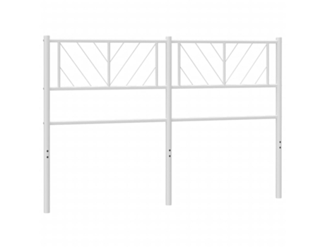 Cabecero de cama VIDAXL metal blanco (135 cm)