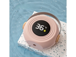 Termómetro electrónico para baño de bebés Yuysan, material ABS, caja con altavoz rosa