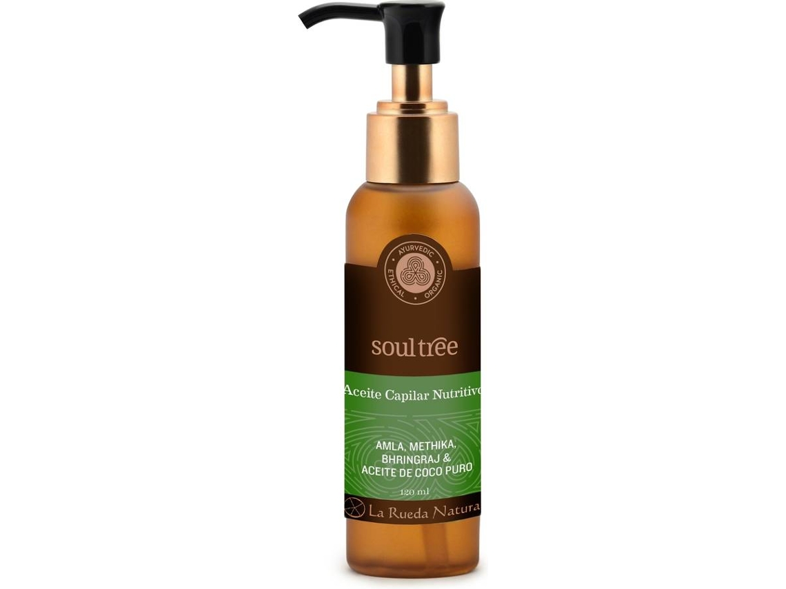 Aceite para el Pelo SOULTREE Amla, Methika, Bhringraj Y Aceite De Coco (120 ml)