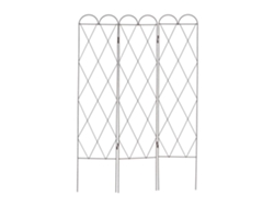 Relaxdays Treliça Metálica, 3 Peças, Para Enterrar, 162,5 Cm De Altura, Suporte Para Plantas, Vermelho-escuro