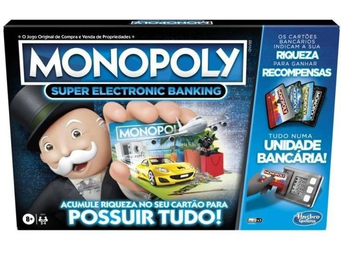 Juego de mesa HASBRO  Monopoly Super Electronic Banking (Edad Mínima Recomendada:8 Años)