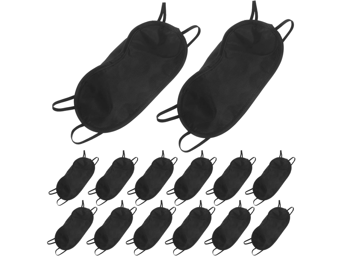 Máscara De Dormir Blackout De 24 Peças Para Viagens E Cochilos, Com Faixa De Cabeça Em Poliéster.