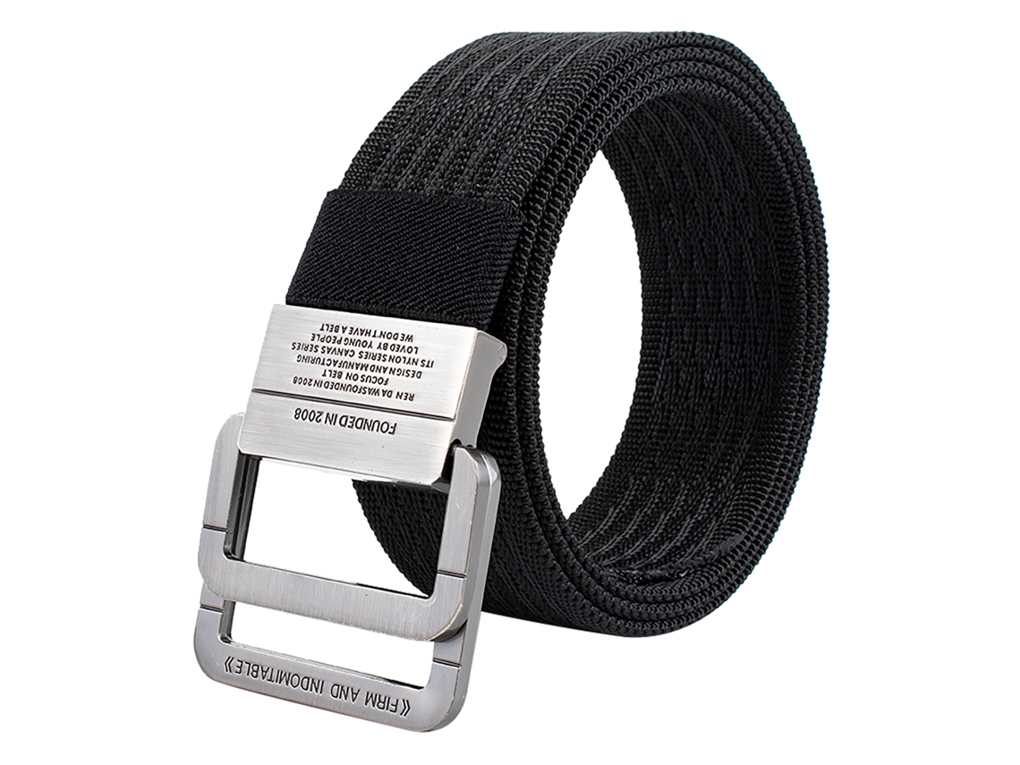 Cinturón De Trabajo Ajustable De Nailon Con Hebilla Doble De Aleación Para Uso En Exteriores, Cinturón Utilitario Para Hombre
