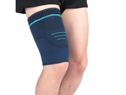 MEOIRUERY Faja de compresión para muslo de dos piezas para hombres y mujeres, transpirable y antideslizante para deporte, tendón de la rodilla, cuádriceps, lesi