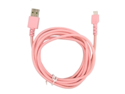 Cable De Carga Usb Para Ratón De Tela Para Razer Naga Pro Deathadder V2 Pro Basilisk 2m Rosa