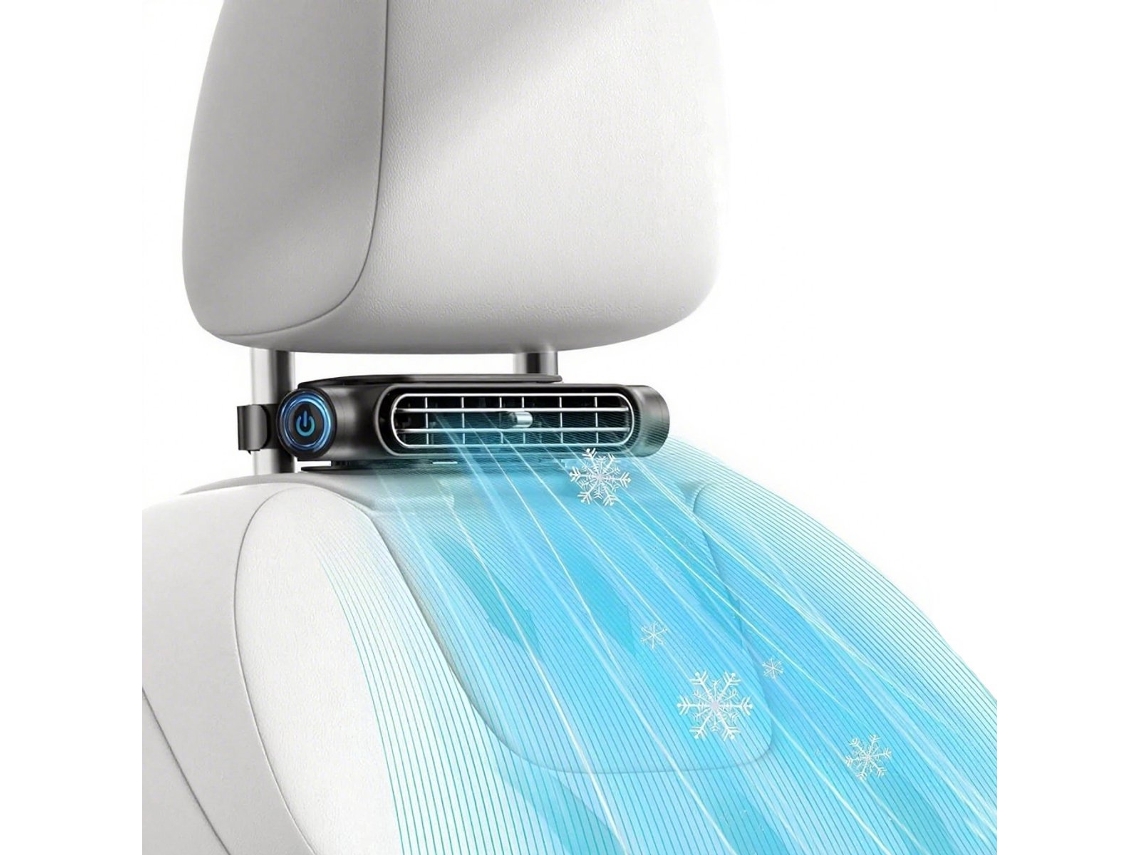 Ventilador De Reposacabezas Silencioso Para Cuello, 3000 Mah, 18 X 8 Cm