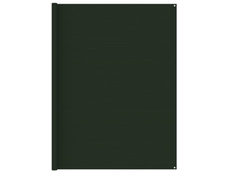 vidaXL Alfombra para tienda de campaña verde oscuro 250x250 cm
