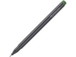 Marcador FABER-CASTELL Fino (Verde Olivera - 0.4 mm)