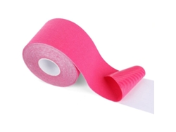 Cinta Deportiva Rosa Para La Estabilidad, Recuperación Y Soporte Muscular En Actividades Deportivas.