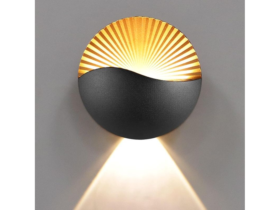 Aplique De Pared Led Moderno De 6w Ip65 De Aluminio Para Interiores Y Exteriores, Ideal Para Dormitorio Y Sala De Estar.