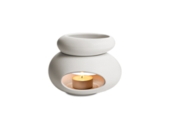 Quemador de Aceite Esencial Fancy Home, Piedras (Blanco)