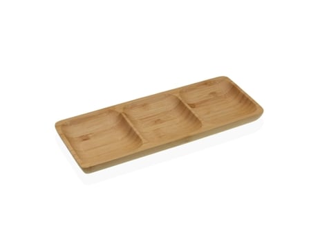 Bandeja de Aperitivos VERSA Bambú 10x2x26 cm