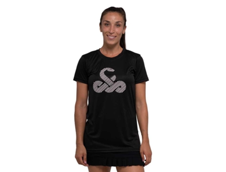 Camiseta de Mujer VIBORA Taipan Tenis Negro (XS)