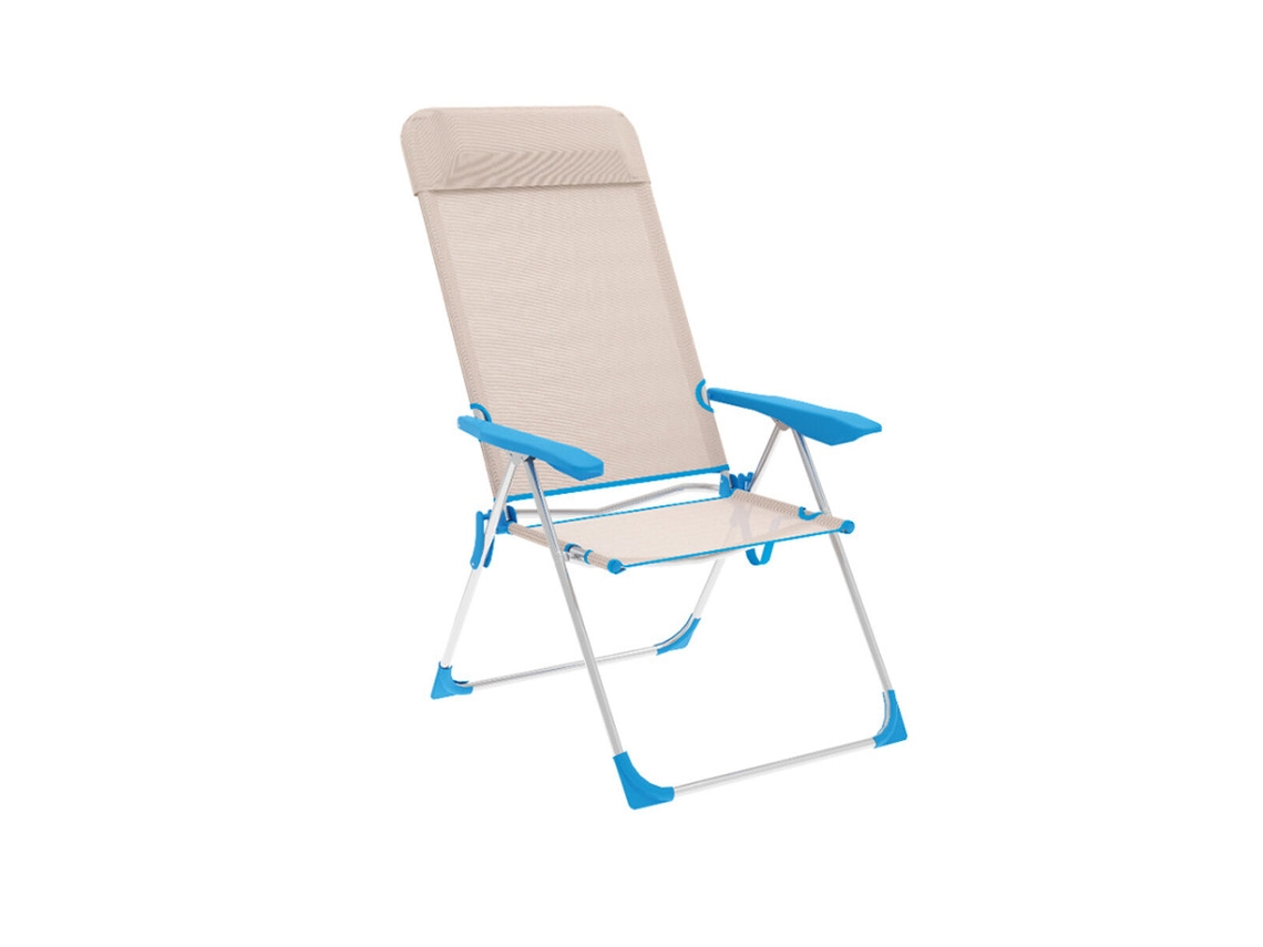 Silla Plegable Marbueno Azul Beige 69 x 109 x 58 cm