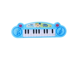 Teclado De Piano Electrónico Para Niños, 12 Teclas, Órgano Musical De Juguete Para Niños Mayores De Tres Años, Azul.