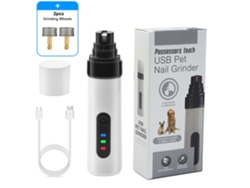 Cortauñas eléctrico para mascotas con 2 velocidades para perros y gatos. MDUG (2 cabezales de corte).