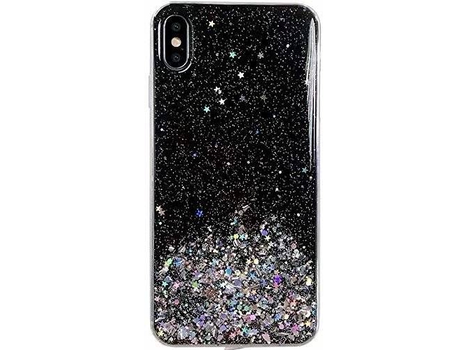 Funda Samsung Galaxy A70 WOZINSKY Star Glitter Shining Negro