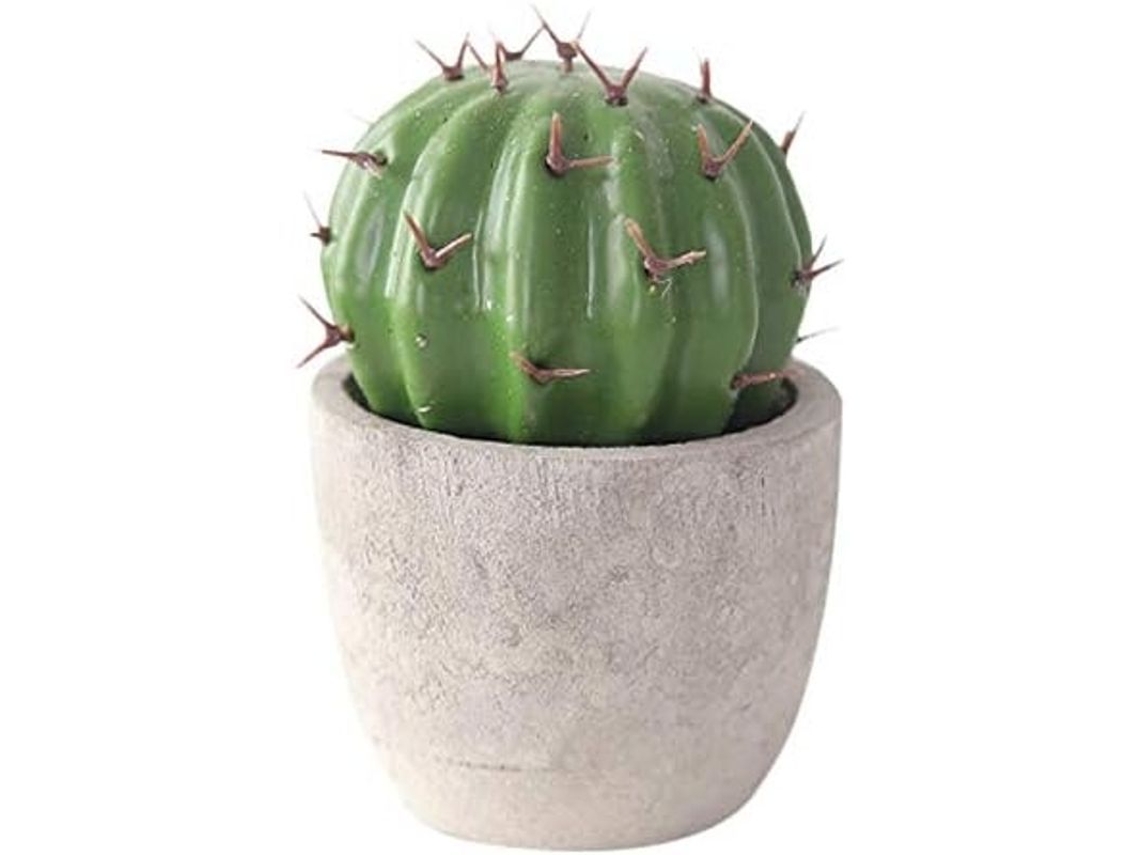 Planta Artificial Suculenta Cacto com Vasinho Mini Planta de Decoração Sem Manutenção