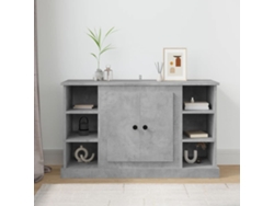 Aparador De Madera Contrachapada Gris Hormigón 100x35,5x60 Cm