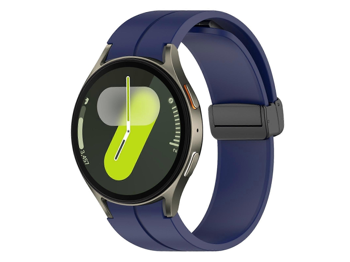 Pulsera plegable de silicona negra con cierre magnético Xdfind para Samsung Galaxy Watch 7 / Fe / 6 / 5 / 4