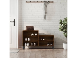Mueble Zapatero | Armario Zapatero Madera Contrachapada Roble Marrón 102x36x60 Cm