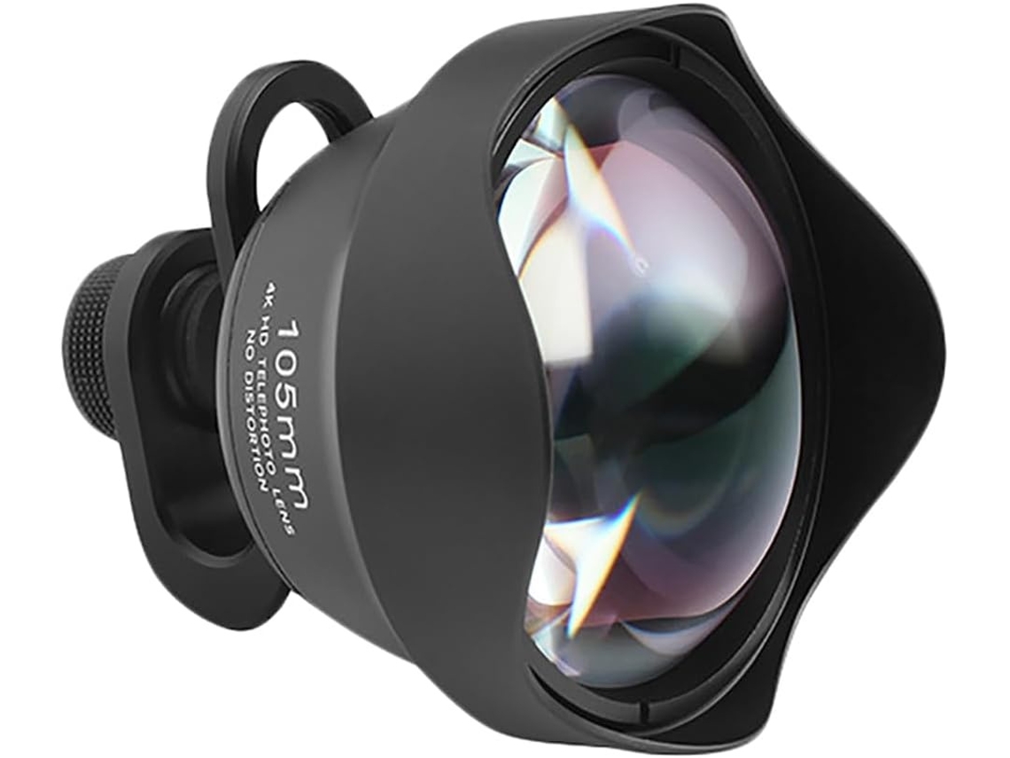 1 Lente Externa Universal Para Teléfono Móvil, De Plástico Negro, 105 Mm, Para Retrato, Teleobjetivo, Slr, Fotografía Profesional, Gran Aper