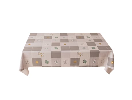 Mantel impermeable y a prueba de aceite de dibujos animados para niños, mantel rectangular de pvc style3