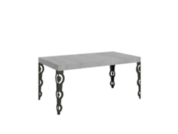 Mesa extensible Karamay Premium 120/380x90 cm con patas antracita Itamoby