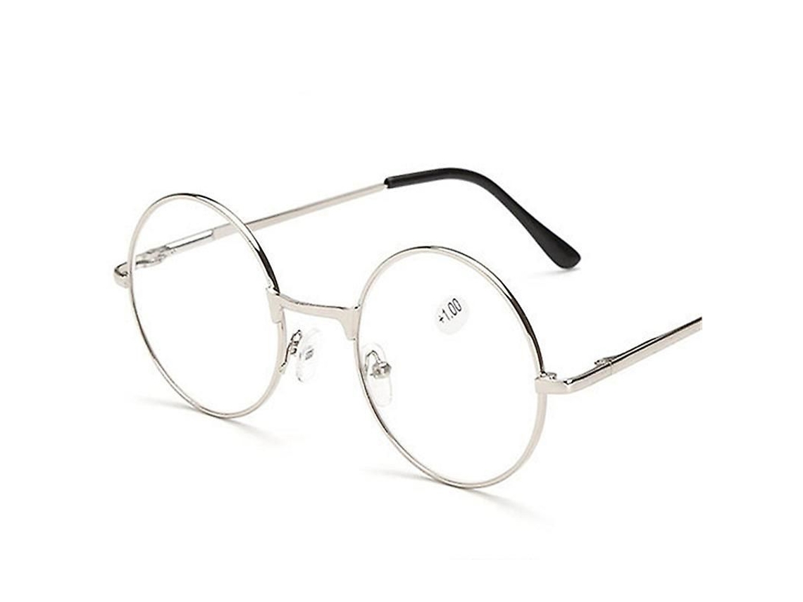 Gafas De Lectura Redondas Retro De Metal, Dioptrías +1.0 1.5 2.0 2.5 3.0 3.5, Unisex