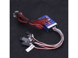 Kit De Sistema De Iluminación Led Para Coches Rc 1/10 Y 1/8 Con Luces Intermitentes - Accesorio Rc