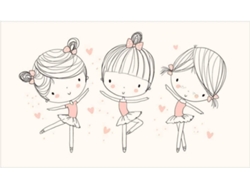 Cabecero de Cama OEDIM Infantil Bailarina (Crema - 100x100cm - PVC)