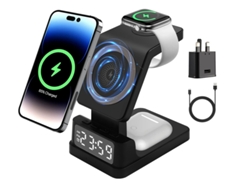 Cargador Inalambrico Qi Fast Reloj Yizhood Negro