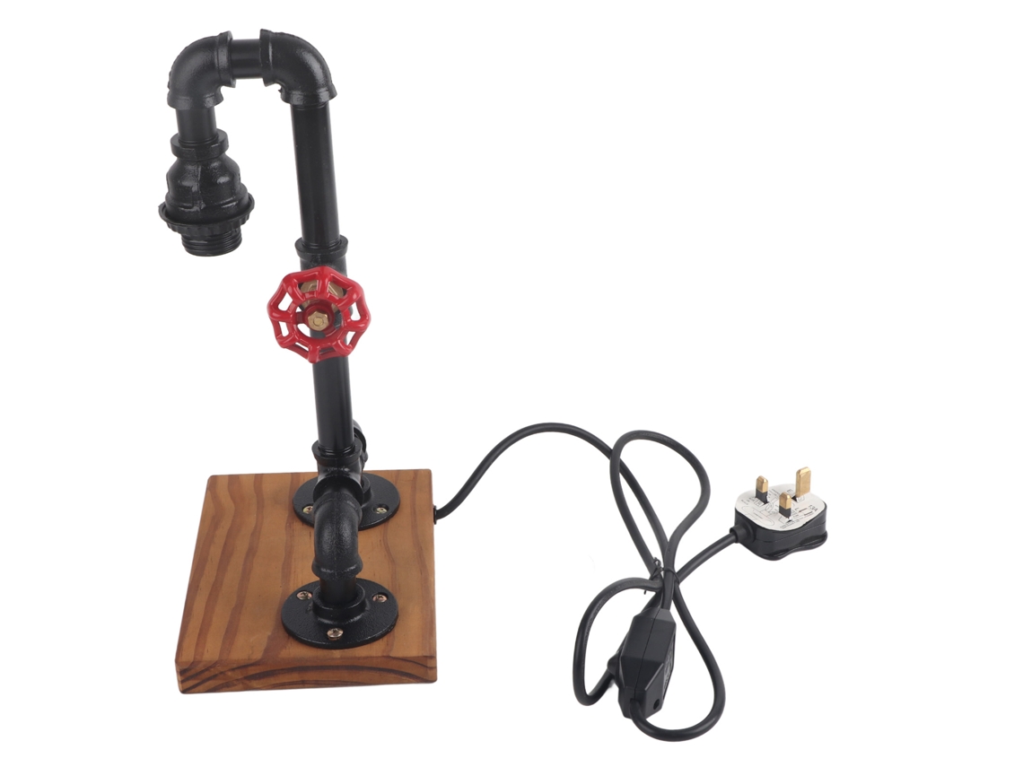 Lámpara de mesa retro innovadora con diseño de tubería de agua CHABERLU