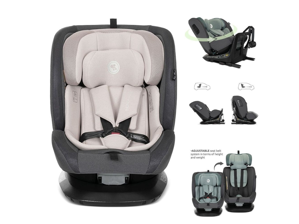 Silla de coche Monza I Size Isofix 360° con barra antirrebote Lorelli Beige (40-150 cm)