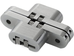 Paquete De 2 Bisagras Ocultas 25x117mm, Acero Inoxidable, Aleación De Zinc