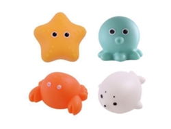 Yncm-juguete De Baño Para Bebés Con Luz Inductiva, Animales Flotantes Parpadeantes, Juguetes De Baño Para Niños Pequeños