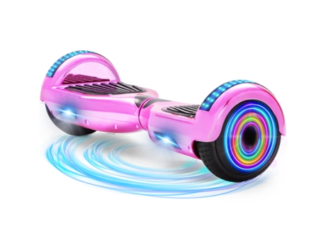 Hoverboard NEI-WAI z1+ Pink para Niños (Columna Bluetooth - Autonomía: 8/10 Km - Velocidad Máxima: 10 Km/H)