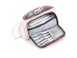 Estuche multifuncional de gran capacidad para guardar lápices, estilo escolar.