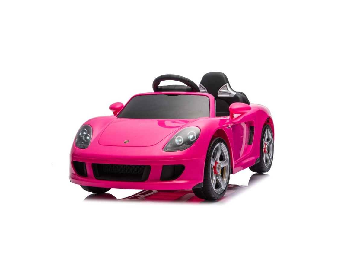 Coche Eléctrico Infantil Porsche Carrera Gt Lux De Chipolino Con Control Remoto Y Asiento De Cuero - Pink