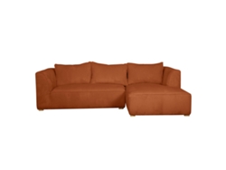 Sofá Chaise Longue a La Derecha de Diseño de Pana Color Terracota 3-4 Plazas Panam MILIBOO
