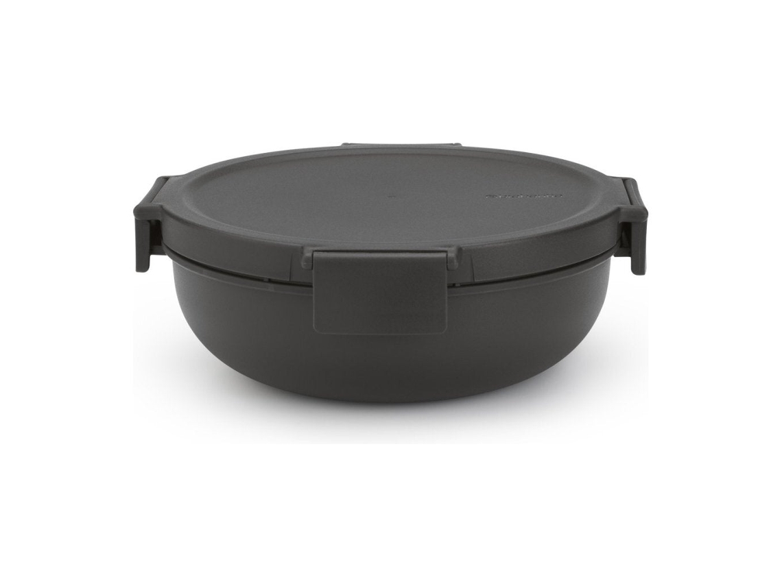 Recipiente Para Ensalada 1.3L Gris Oscuro