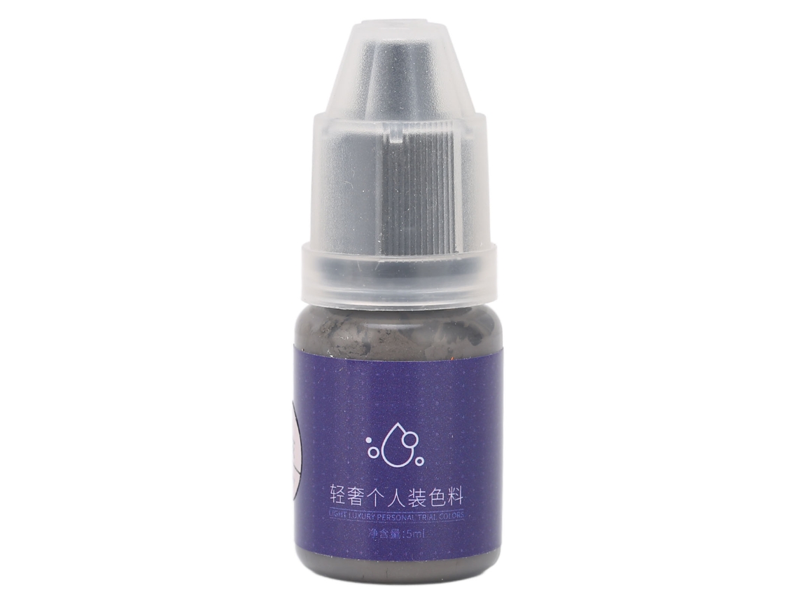 Pigmento Profesional Para Tatuaje De Cejas, 5 Ml, Para Microblading, Color Gris Natural.
