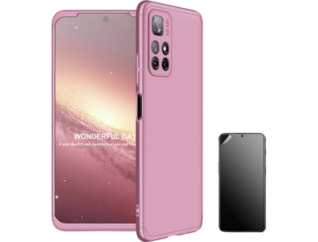 Funda + Protector de Pantalla Xiaomi Poco M4 Pro 5G Slim Armor 360º Rosa