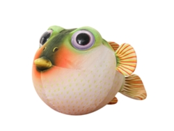 Ats-muñeco De Peluche Pez Globo Cute Juguete De Peluche Suave Animal De Peluche Almohada Decorativa Regalo Para Sofá Dormitorio