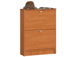 Zapatero Con 2 Compartimentos Akord Aliso 60 Cm 2 Puertas Basculantes Frente En Color Aliso 60x20x80 Cm
