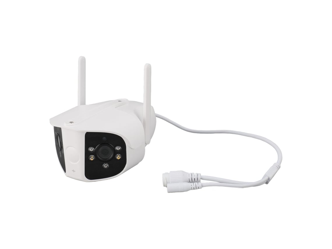 Cámara De Seguridad Wifi 4mp 180° Lente Doble Zoom 10x Visión Nocturna Grabación 24/7 Impermeable Ip66 Plug Ee.uu.