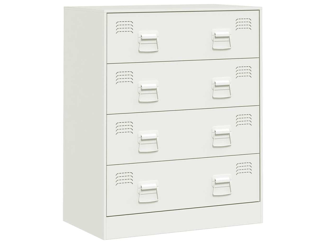 Aparador VIDAXL Blanco Acero (67 x 39 x 83 cm)